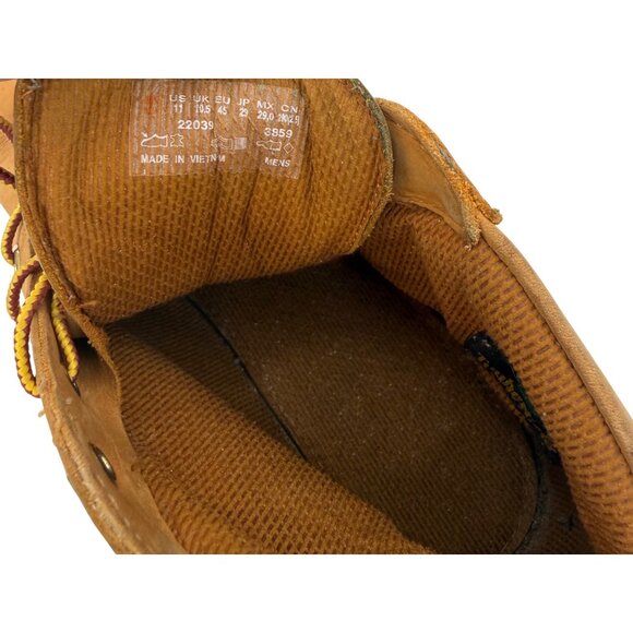 TIMERLAND MEN'S NUBUCK LEATHER 022039 ANKLE BOOTS W/ LEATHER TAGS - 11 - Picture 6 of 7